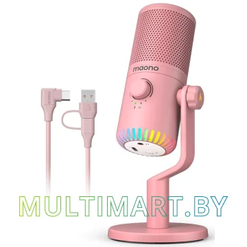 Микрофон Maono DM30 (розовый)